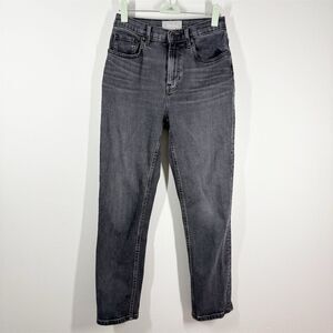 Everlane Women's Cheeky‎ High Rise Straight Ankle Jeans Size 26 Gray Wash Casual